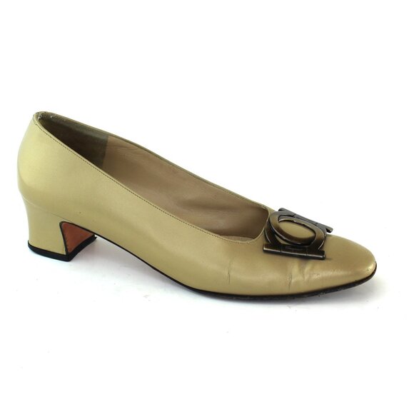 Salvatore Ferragamo Buckled Kitten Heel Pump (8 US) - Picture 2 of 9